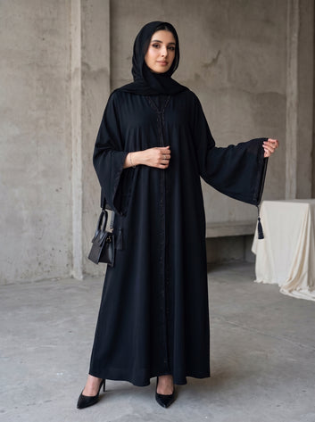 Korean Nida Cutwork Abaya