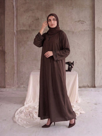Nida Stone&Cut work Abaya