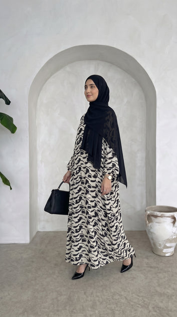 Smoky Butterfly Abaya