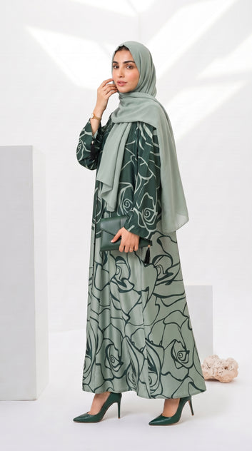Saudi Rose Abaya