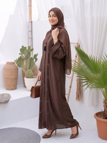 Nida Pearl-Pleat Abaya